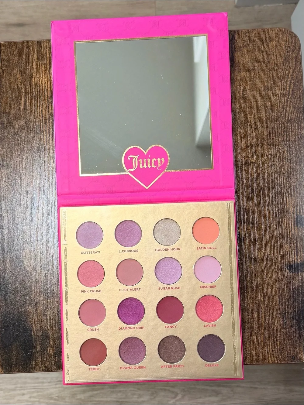 Juicy Couture Pink Eyeshadow Palette with Mirror - Women Makeup